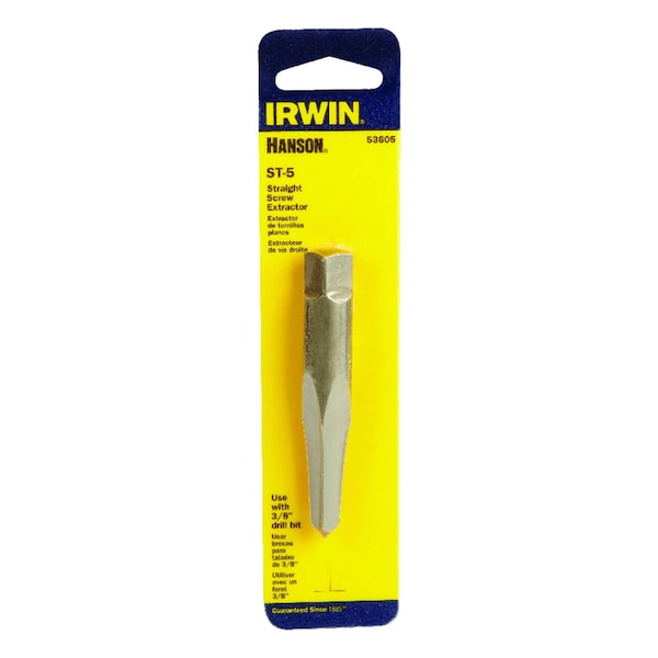 Irwin Irwin Hanson 3/8 in. X 3/8 in. D Carbon Steel Straight Screw Extractor 7 in. 1 pc - 53605