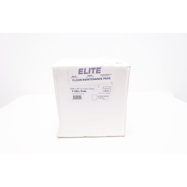 Almohadilla de mantenimiento para pisos Elite 4-5/8 pulgadas x 10 pulgadas, otros abrasivos, paquete de 20 - 662610 59413