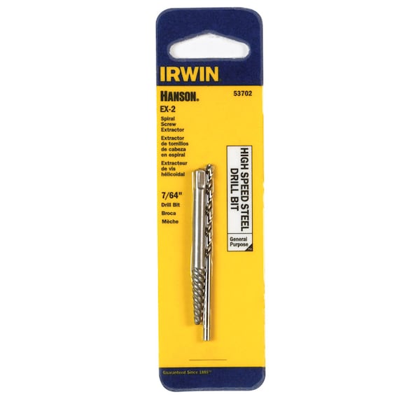 Irwin Irwin Hanson 7/64 in. X 7/64 in. D High Speed Steel Drill Bit Extractor Set 5.4 in. 1 pc - 53702