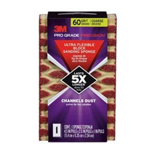 3M 2500PGP-60C-UF Esponja de lijado ultra flexible de grado profesional y precisión - 60 granos - 220971