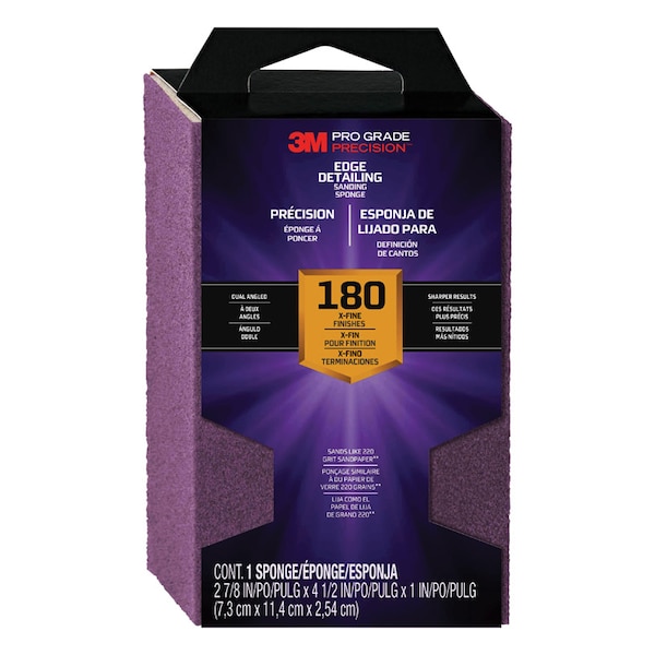 Esponja de lijado angular Pro Dl de 3M, 180G - 24302TRI-XF-DA