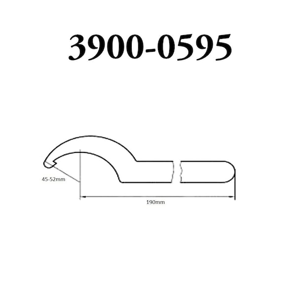 Hhip 45-52mm ER-32 Spanner Hook Wrench For ER Chuck Nut - 3900-0595