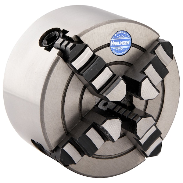 H & H Industrial Products Harlingen 5" 4-Jaw Independent Lathe Chuck Plain Back - 9713-1103