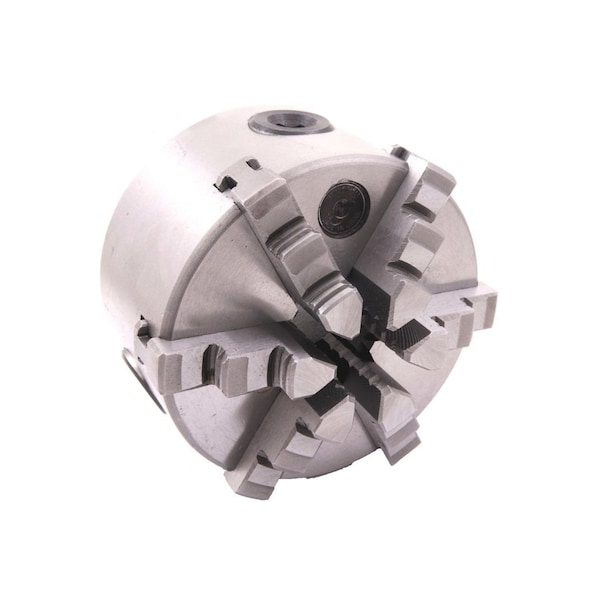 H & H Industrial Products 8" 6-Jaw Self-Centering Plain Back Lathe Chuck - 3900-4558