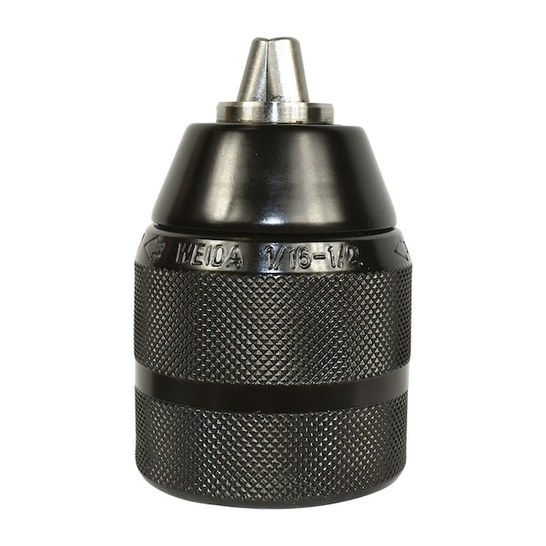 Superior Electric 1/16" - 1/2" Cap Metal Double Sleeve Keyless Drill Chuck w/Radial Lock Mechanism - M14 x 1.5 Mount - RV13M14