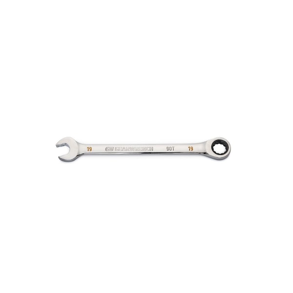 Llave de trinquete combinada Gearwrench de 19mm, 90T, 12 PT - KDT86919.