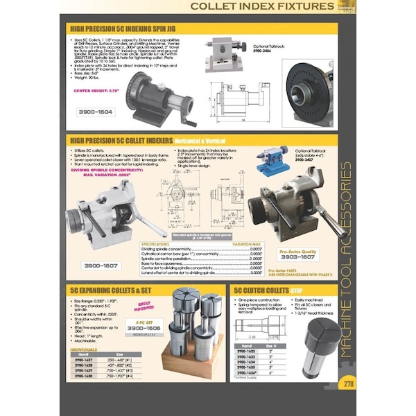 Hhip Harlingen 7/8 in. High Precision 5C Collet - 9742-3055