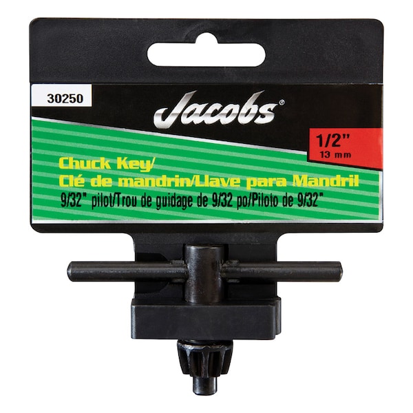 Jacobs Jacobs 1/2 in. X 9/32 in. KK Chuck Key T-Handle Steel 1 pc - 30250