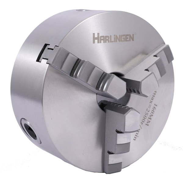 H & H Industrial Products Harlingen 5" 3-Jaw Lathe Chuck Plain Back - 9712-1107