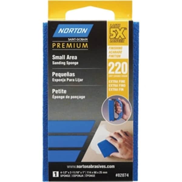 Tiempo de herramientas 82074 5 x 220 Grit Esponja de lijado para áreas pequeñas - TO3562159