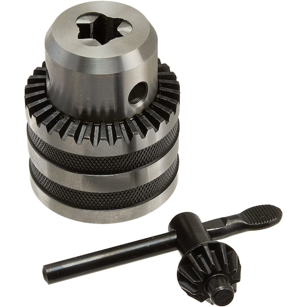 Hhip 1/32-1/2" JT6 Drill Chuck With Key - 3700-0103