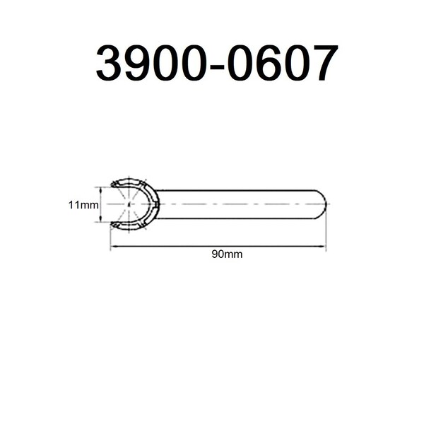 Hhip 11mm ER-11 Castle Wrench For Mini ER Chuck Nuts - 3900-0607