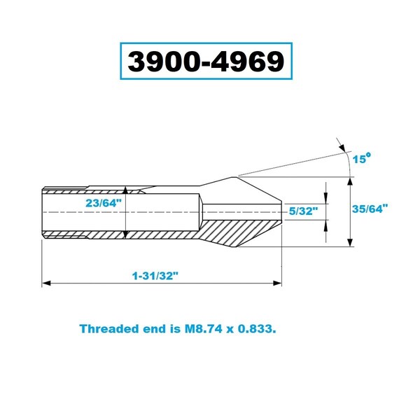 H & H Industrial Products W10 Collet 5/32" - 3900-4969
