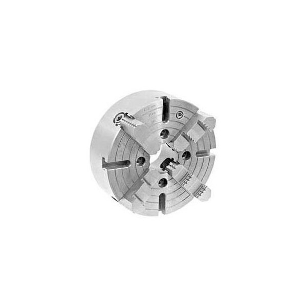 Bison Usa Bison 4-Jaw (Solid) Independent Chuck Semi Steel Body, Plain Back, 10" - 7-850-1000