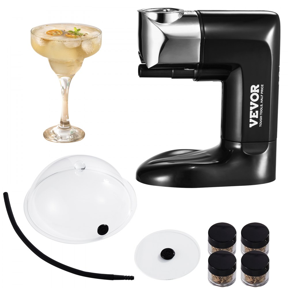 VEVOR Smoking Gun Kit, Old Fashioned Wood Smoke Infuser, Cocktail Smoker with Four Flavors of Wood Chips and Accessories, Cold Smoke for Foods and Drinks, Bourbon Whiskey Gifts for Father/Husband/Men - QXYXQXU18HQD4N8BUV9