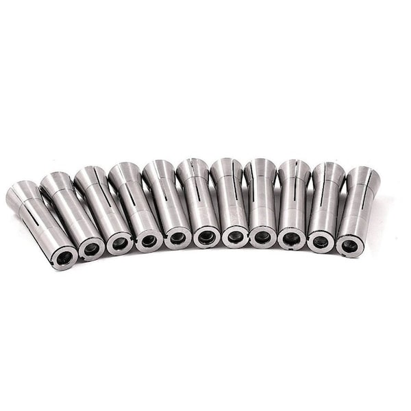 Hhip 1/8-3/4" By 16ths 11 Piece R8 Collet Set With Free T-Slot Cleaner - 3900-0007
