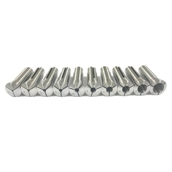 Hhip 10 Piece R8 3-20mm Round Collet Set - 3903-0006