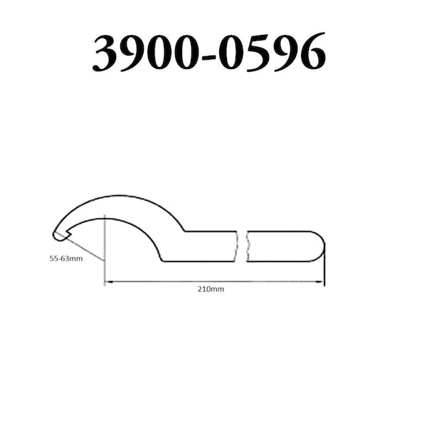 Hhip 55-63mm ER-40 Spanner Hook Wrench For ER Chuck Nut - 3900-0596