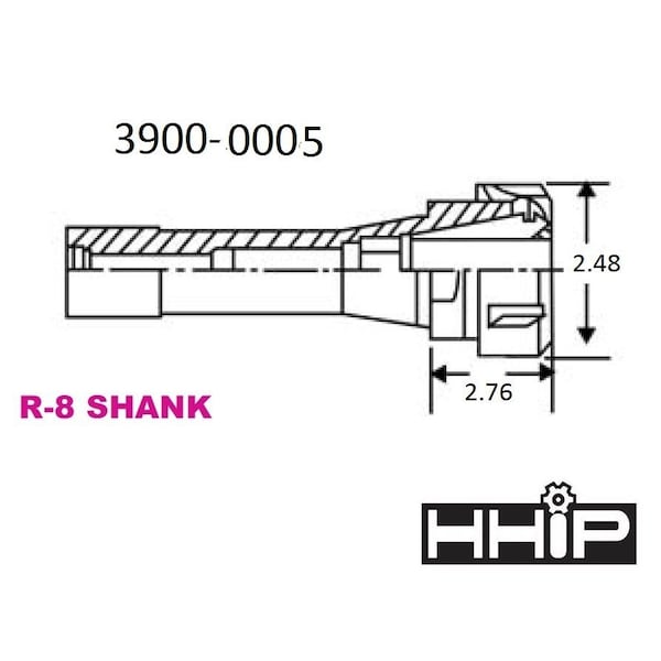 Hhip R8 17 Piece ER-40 Spring Collet Chuck Set - 3900-0005