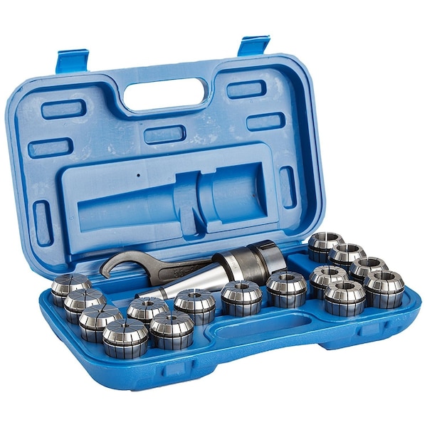 Hhip R8 17 Piece ER-40 Spring Collet Chuck Set - 3900-0005