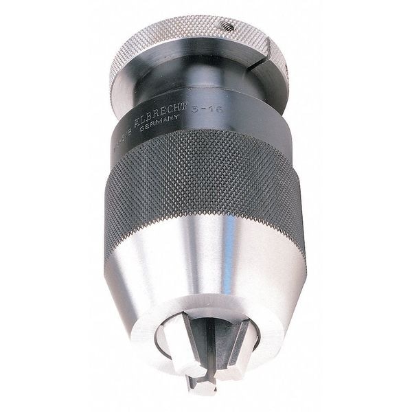 Albrecht Keyless Drill Chuck 5/8" Cap., J6 Mount Size, Steel - 70120