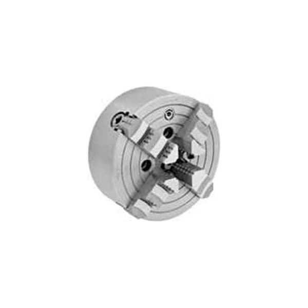 Bison Usa Bison 4-Jaw (Solid) Independent Chuck, Steel Body, Plain Back, 4" - 7-850-0400