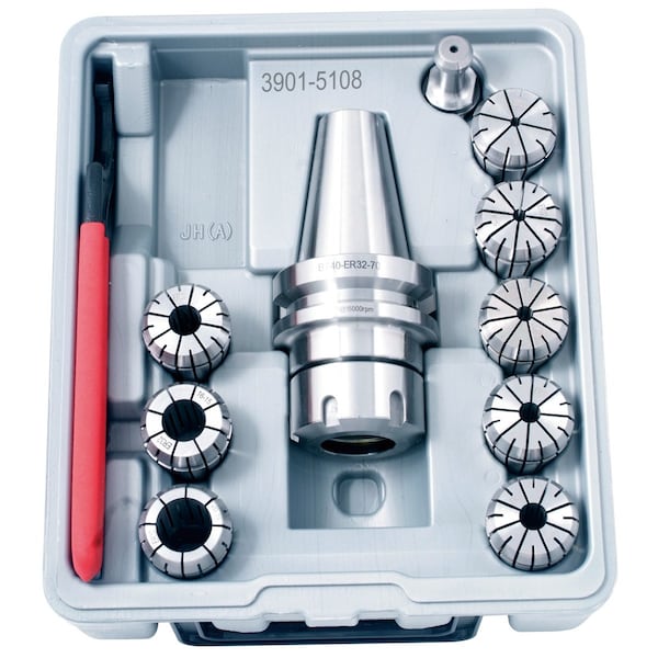 Hhip BT-40 ER-32 10 Piece Collet & Chuck Set - 3901-5108