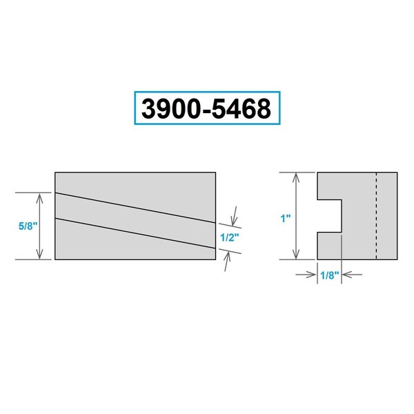 H & H Industrial Products OXA-7T 0-Degree Parting Blade Holder 1/2" 250-007T - 3900-5468