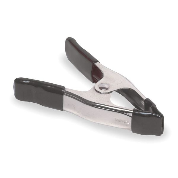 Westward Spring Clamp, Overall Length 6 in, Max Jaw Opening 2 in, Steel - 5A318