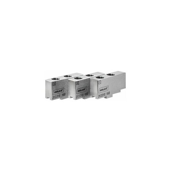 Holex Soft Top Jaw Set, 3 pieces, for Chuck Type: 160 - 313315 160