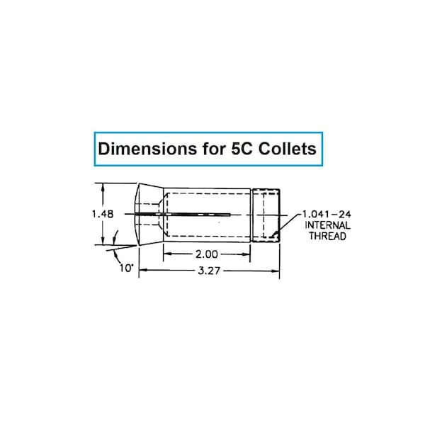 Hhip 61/64" 5C Round Collet - 3900-1158