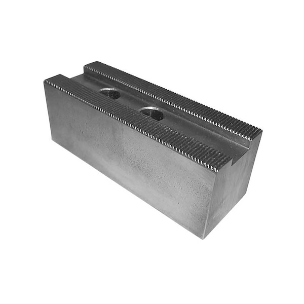 Stm 12 Rectangular Soft Top Jaws With Metric Serration Set of 3  50mm Height - 491496