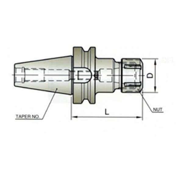 Yg-1 Tool Bt50 Standard Length Er Collet Chuck - BI032