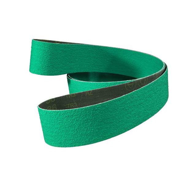 Banda de Lijado 3M, 6 pulgadas de ancho, 48 pulgadas de largo, No tejida, Alúmina de Circonio, 80 Granos, Fina, Verde - 7000119451.