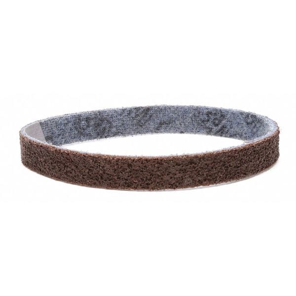 Cinturón de lijado Scotch-Brite, 3/4 pulgadas de ancho, 18 pulgadas de largo, sin tejer, óxido de aluminio, Grano no aplicable, Grueso, SE-BS - 7000046043