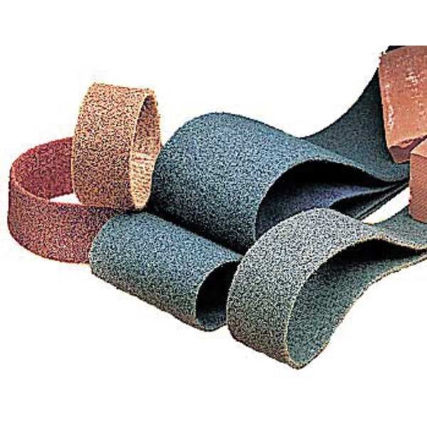 Faja de Lijado Scotch-Brite, 1/2 pulg W, 18 pulg L, No tejida, Óxido de aluminio, Fina, SE-BS, Azul/Verde - 7100070422