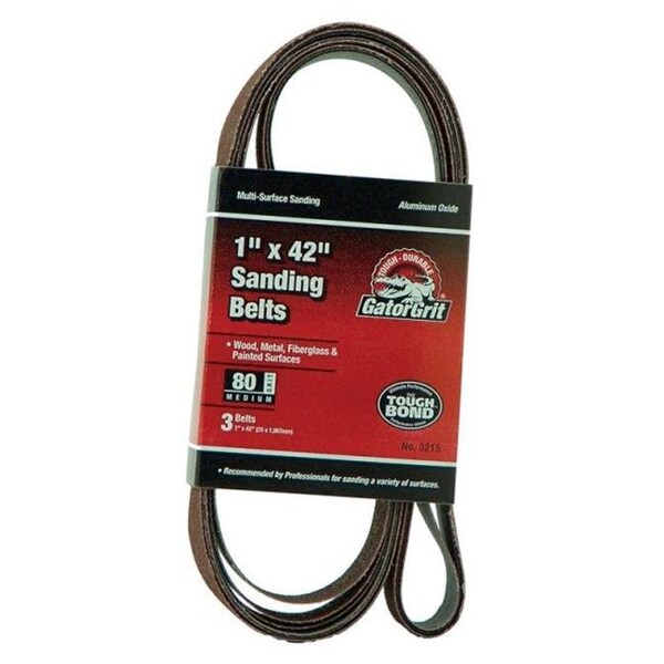 Gator Grit 3216 Cinturón de Lija 1 x 42 pulgadas 50 Granos - 2192193