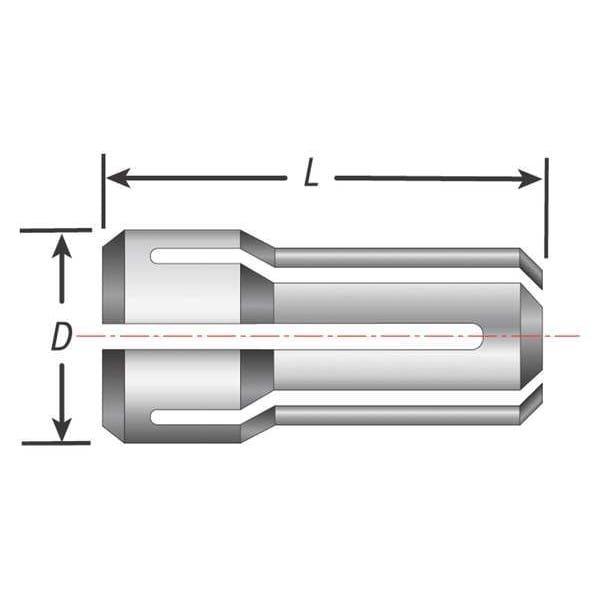 Techniks Double Angle Collet, DA180, 3/16 in. - 01618-3/16