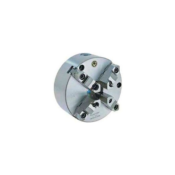 Bison Usa Bison 4-Jaw (2 Piece) Scroll Chuck Semi-Steel Body, Front Mount, 5" Plain Back - 7-814-0500