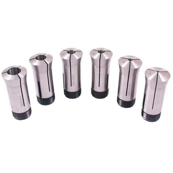 Hhip 6 Piece 5C Collet Set 1/8-3/4in X 8ths & 8 Piece 5C Collet Rack - 9999-0047