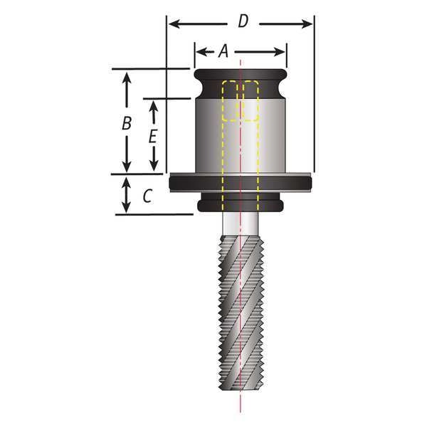 Techniks Tapping Collet, 0.429 in. Shank, #2 - 31/12-4142