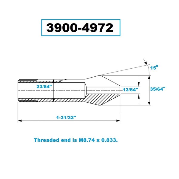 H & H Industrial Products W10 Collet 13/64" - 3900-4972