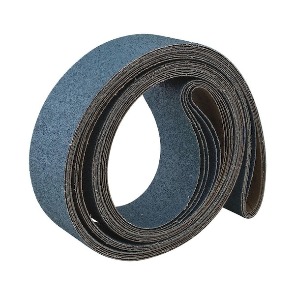 Soporte de banco portátil de banda abrasiva recubierta estrecha, 4 pulgadas de ancho x 36 pulgadas de largo, 50 granos, grado medio - 61264