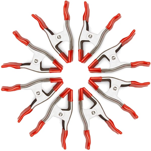 Prime-Line WORKPRO W032007 Steel Spring Clamp, Heavy-Duty, 2-in., Non-Marking PVC Coated Single Pack - W032007