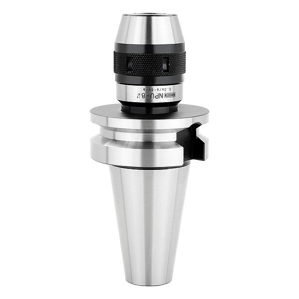Lyndex-Nikken Keyless Drill Chuck 0.312" Cap., BT40 Mounting Size, Steel - BT40-NPU8-70