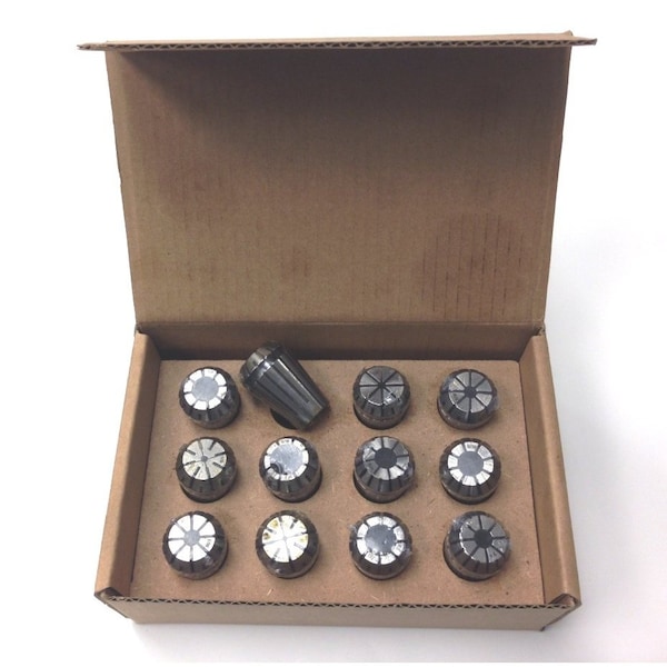 Hhip 1/16~1/2" ER20 12 Piece Spring Collet Set - 3900-5205