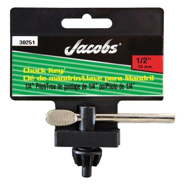 Jacobs Jacobs 1/2 in. X 1/4 in. K32 Chuck Key T-Handle Steel 1 pc - 30251