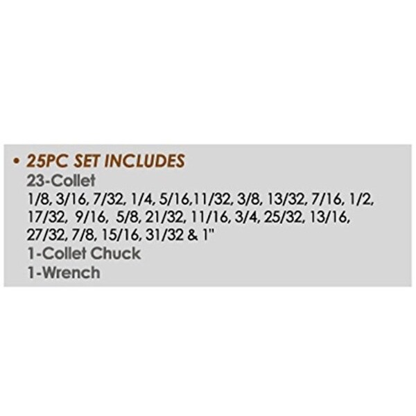 Hhip ER-40 CAT40 V-Flange Spring Collet Chuck Set - 3900-4040