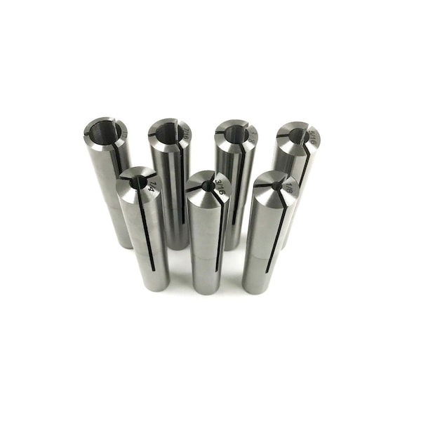Hhip 1/8~1/2 X16ths 7 Piece Brown & Sharpe Style #7 Collet Set - 3900-0979
