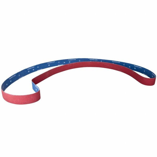 Bandas de lija recubiertas de cerámica Norton Abrasives, 36 grano, extra gruesas, SG R981 - 78072753086